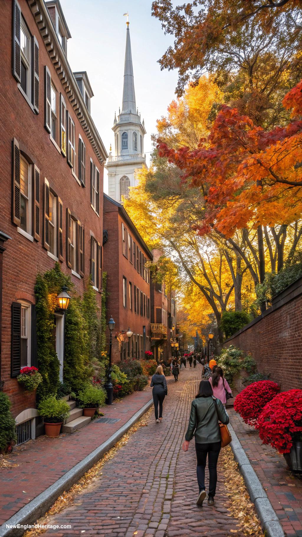 best places to visit in new england Freedom Trail in Boston Massachusetts