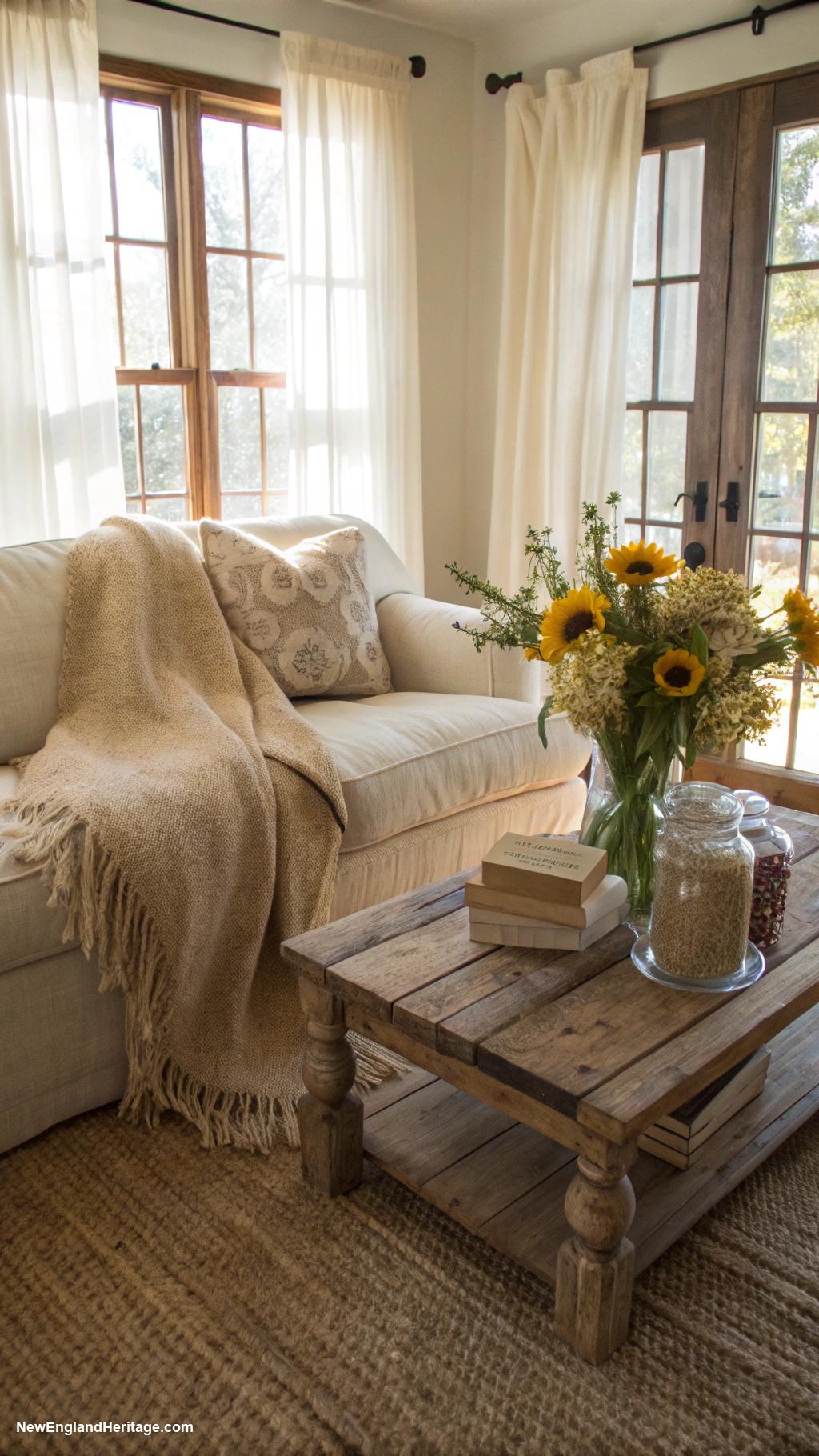 home decor ideas Burlap and linen textiles for texture