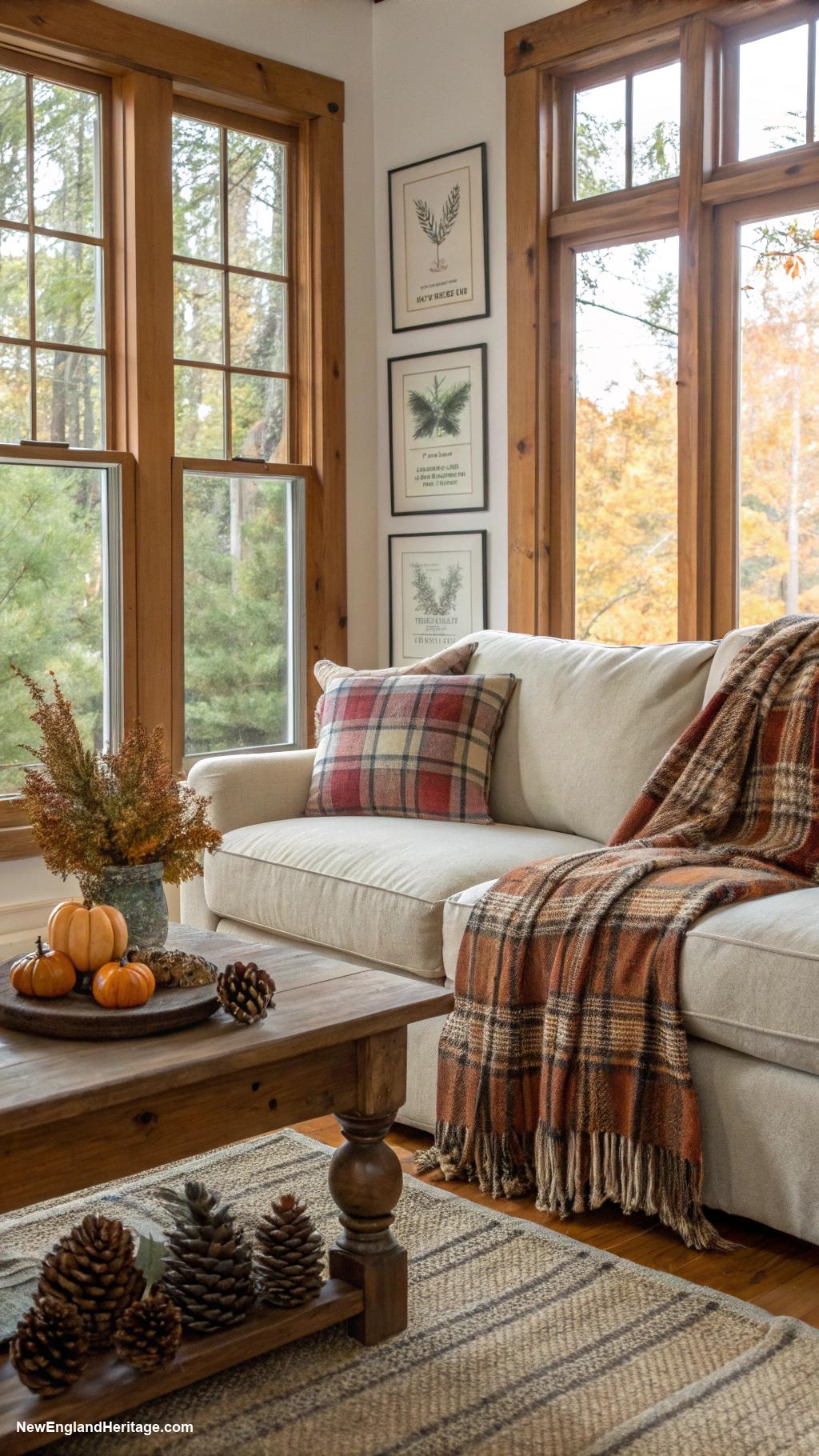home decor ideas Classic plaid throw blankets on sofas