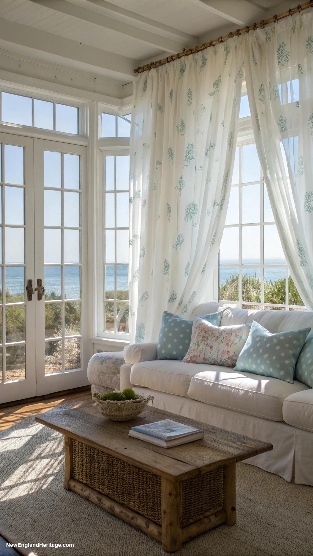 home decor ideas Light airy curtains for natural sunlight