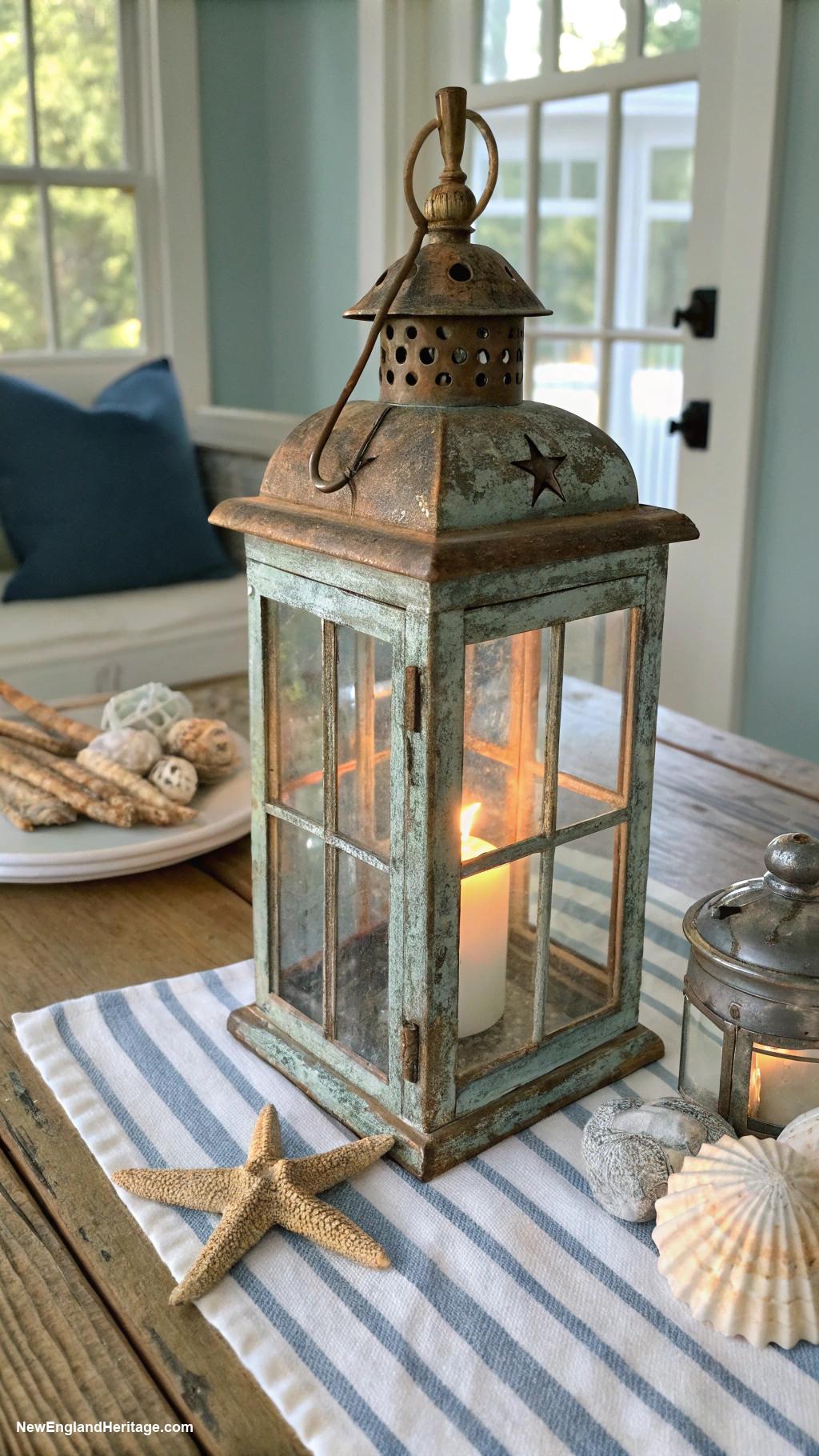 home decor ideas Vintage nautical lanterns for accent lighting