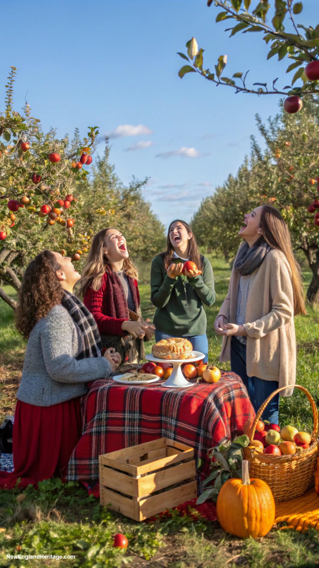 host a dinner party Apple picking followed by pie feast
