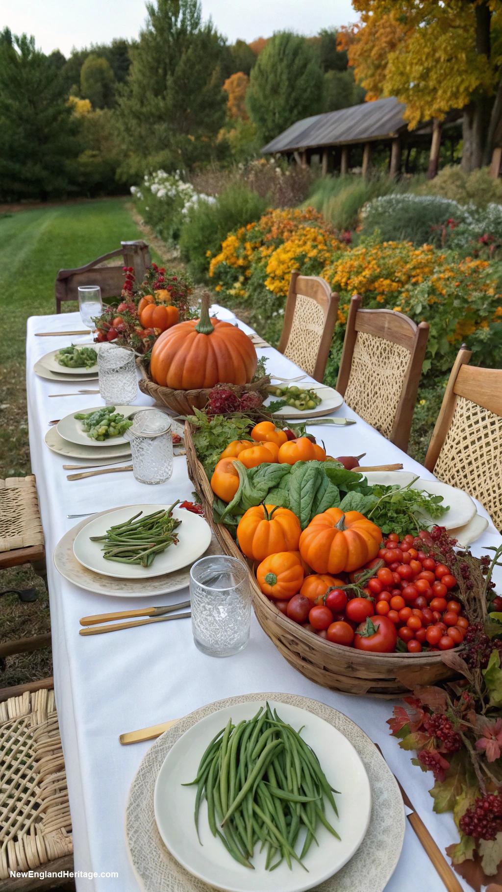 host a dinner party Seasonal vegetable garden dinner