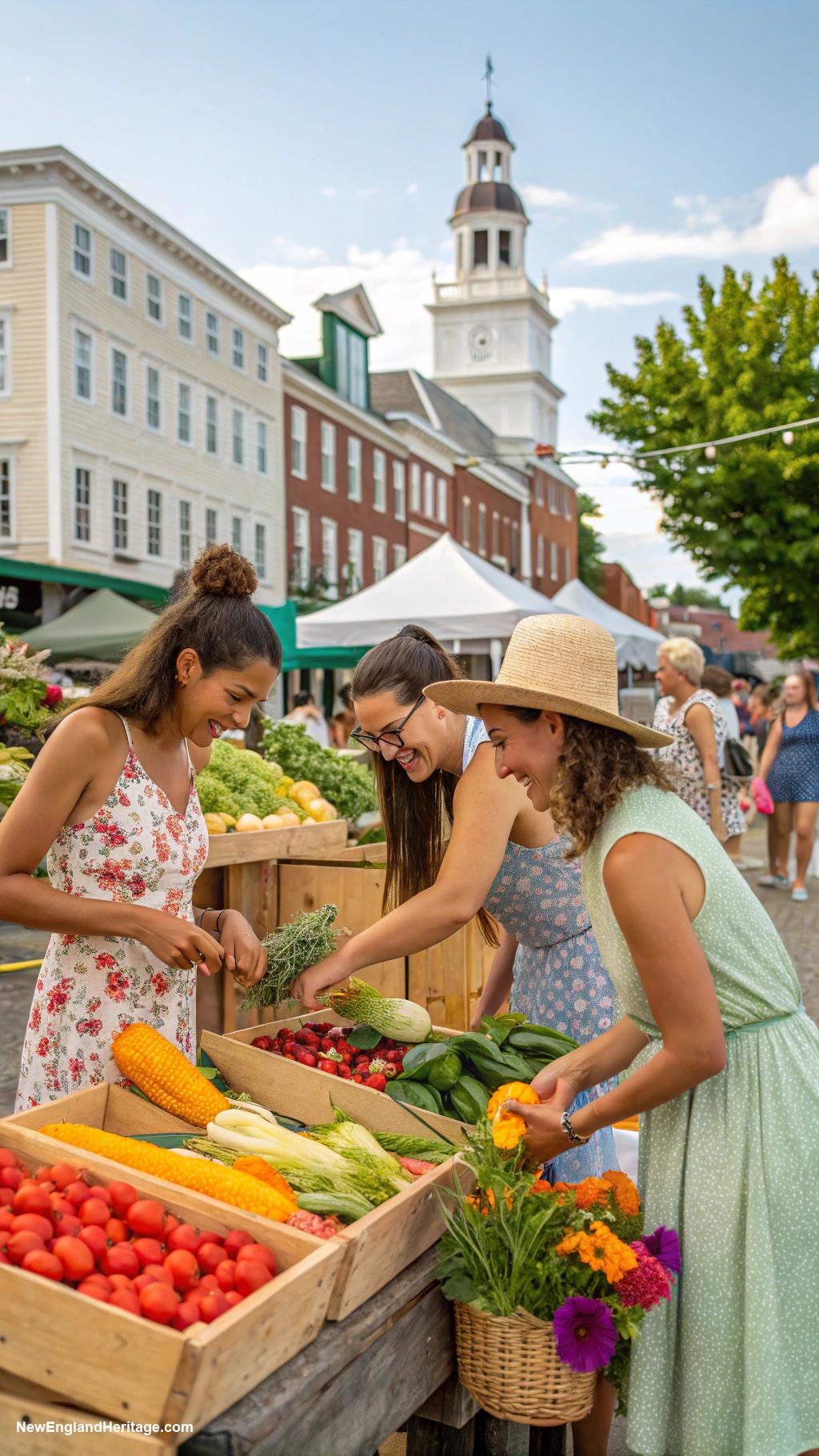 things new englanders love to do Supporting local farmers at summer farmers markets