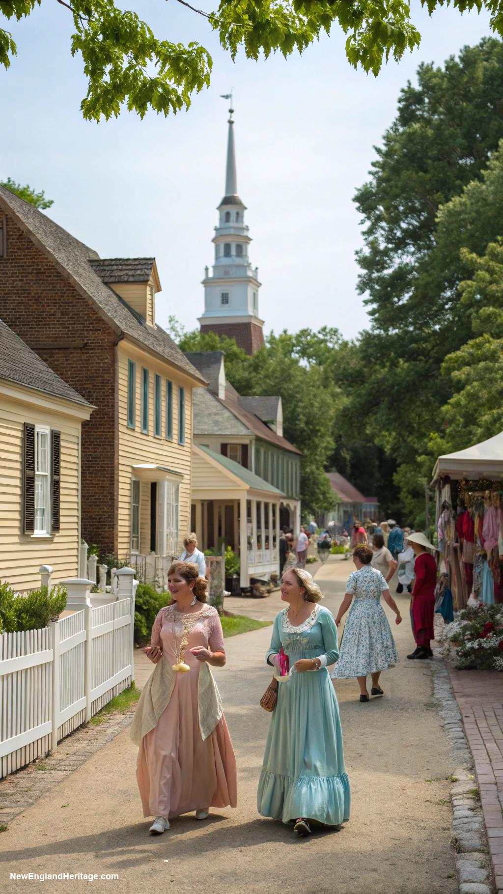 things new englanders love to do Visiting historic sites in Colonial Williamsburg