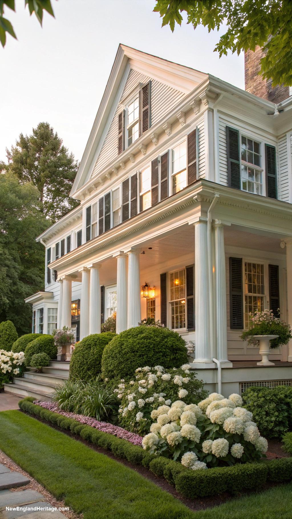 typical houses Greek Revival