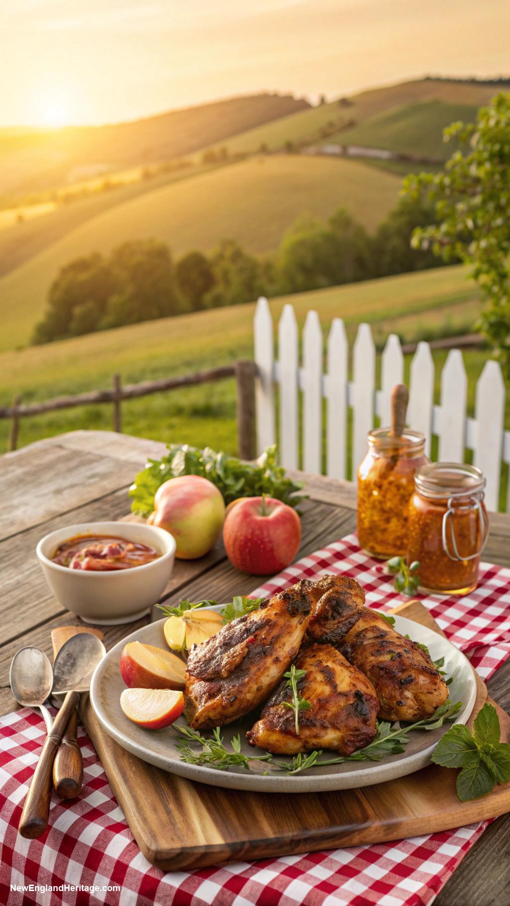 4th of july bbq BBQ chicken marinated in apple cider
