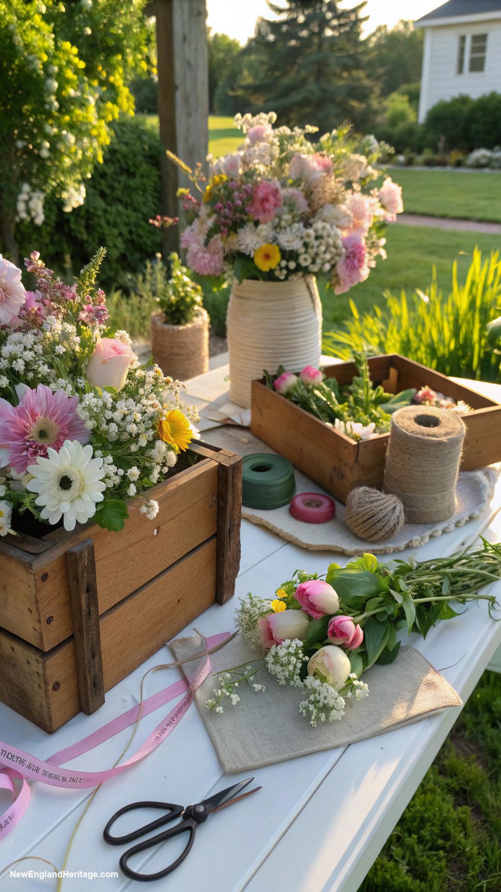 spring garden party ideas Flower crown making station