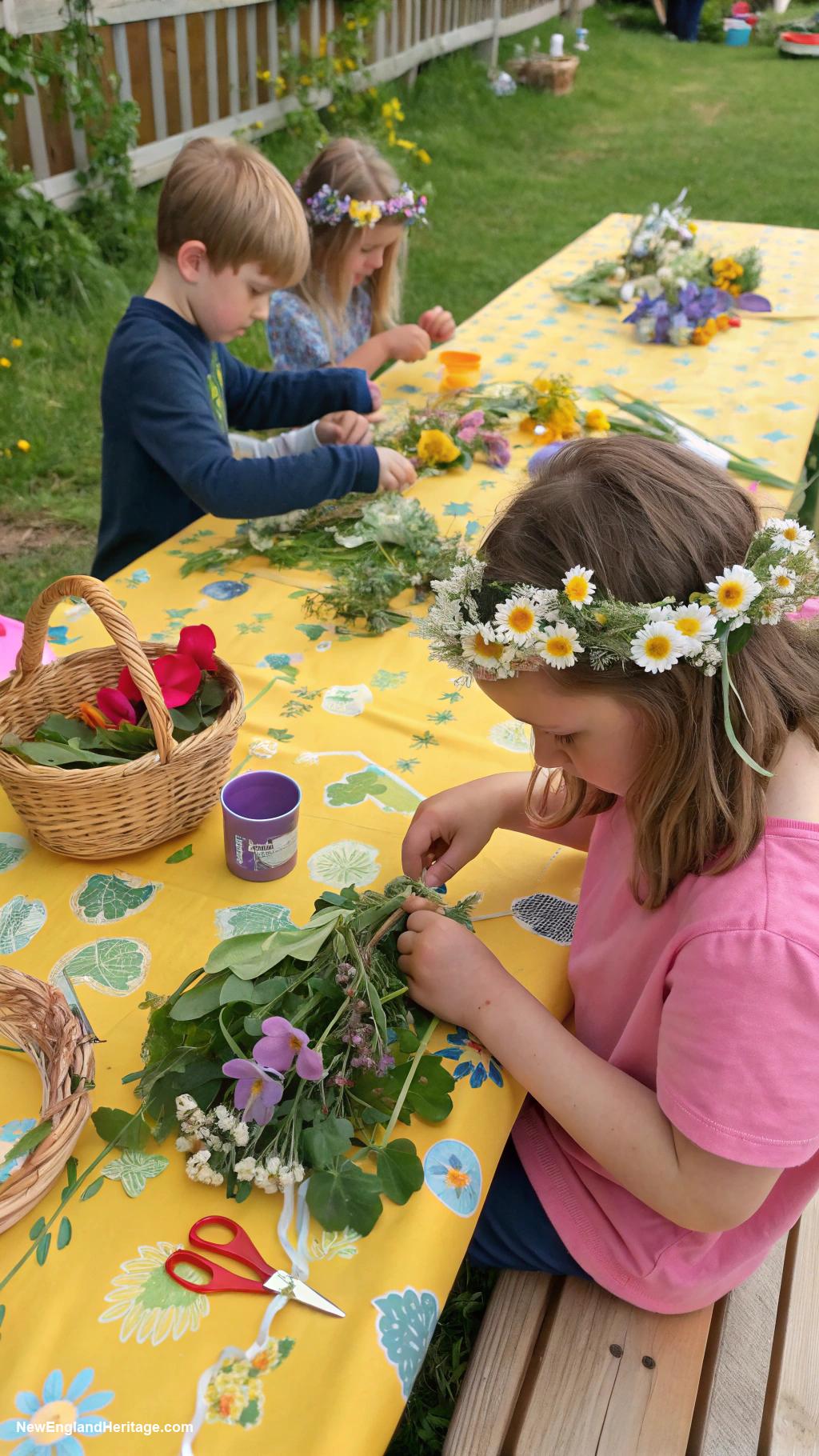 spring garden party ideas Nature inspired craft for kids