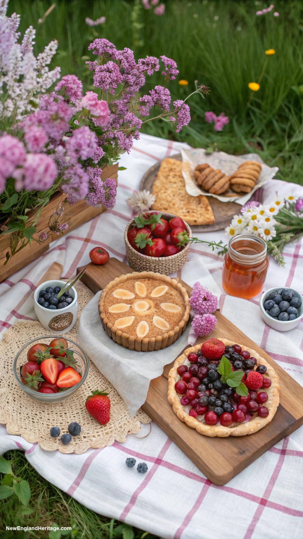 spring garden party ideas Picnic brunch with seasonal fruits