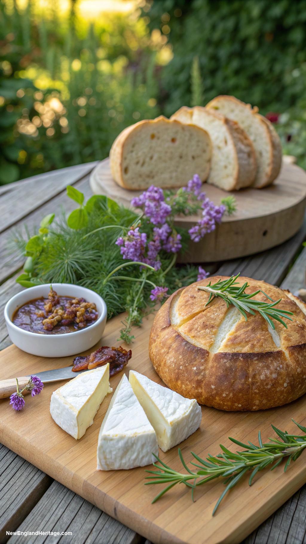 summer garden party ideas Artisan bread and cheese pairing