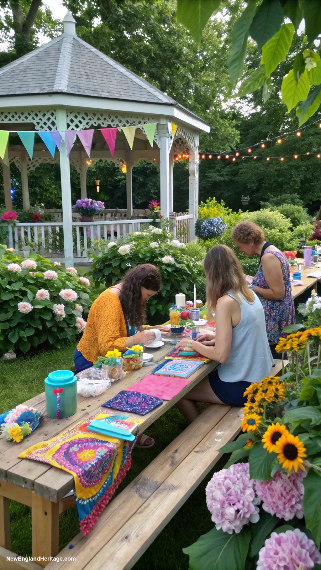summer garden party ideas Crafts workshop with local artists