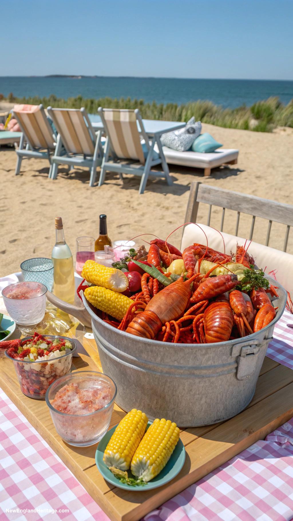 summer garden party ideas Lobster bake on the beach