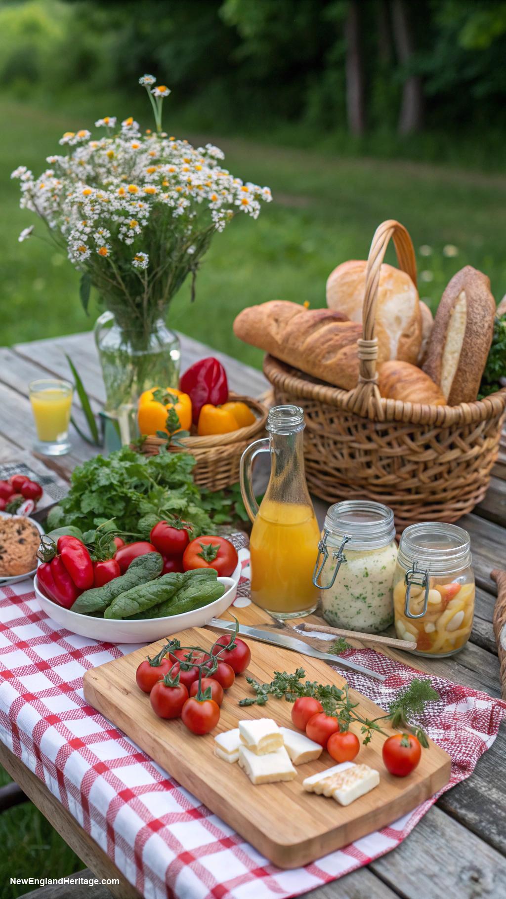 summer garden party ideas Picnic with farm fresh produce