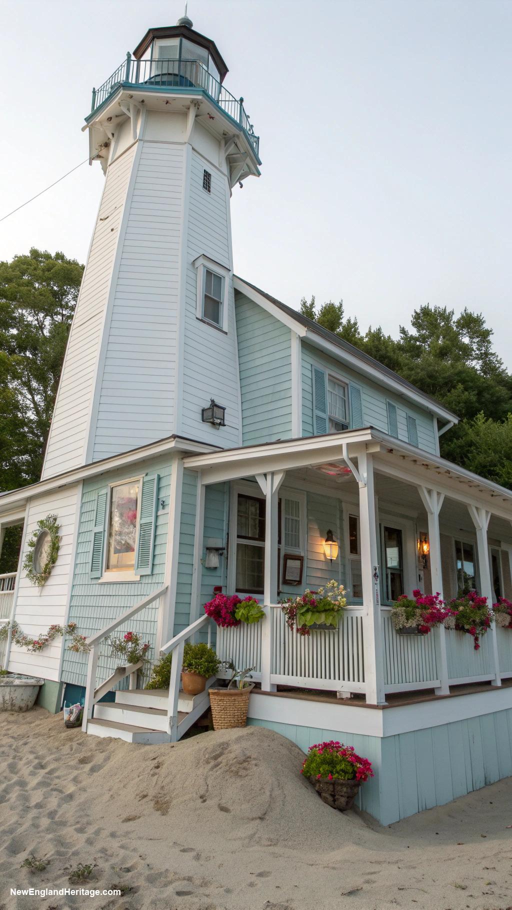 beach houses Historic lighthouse converted into unique home