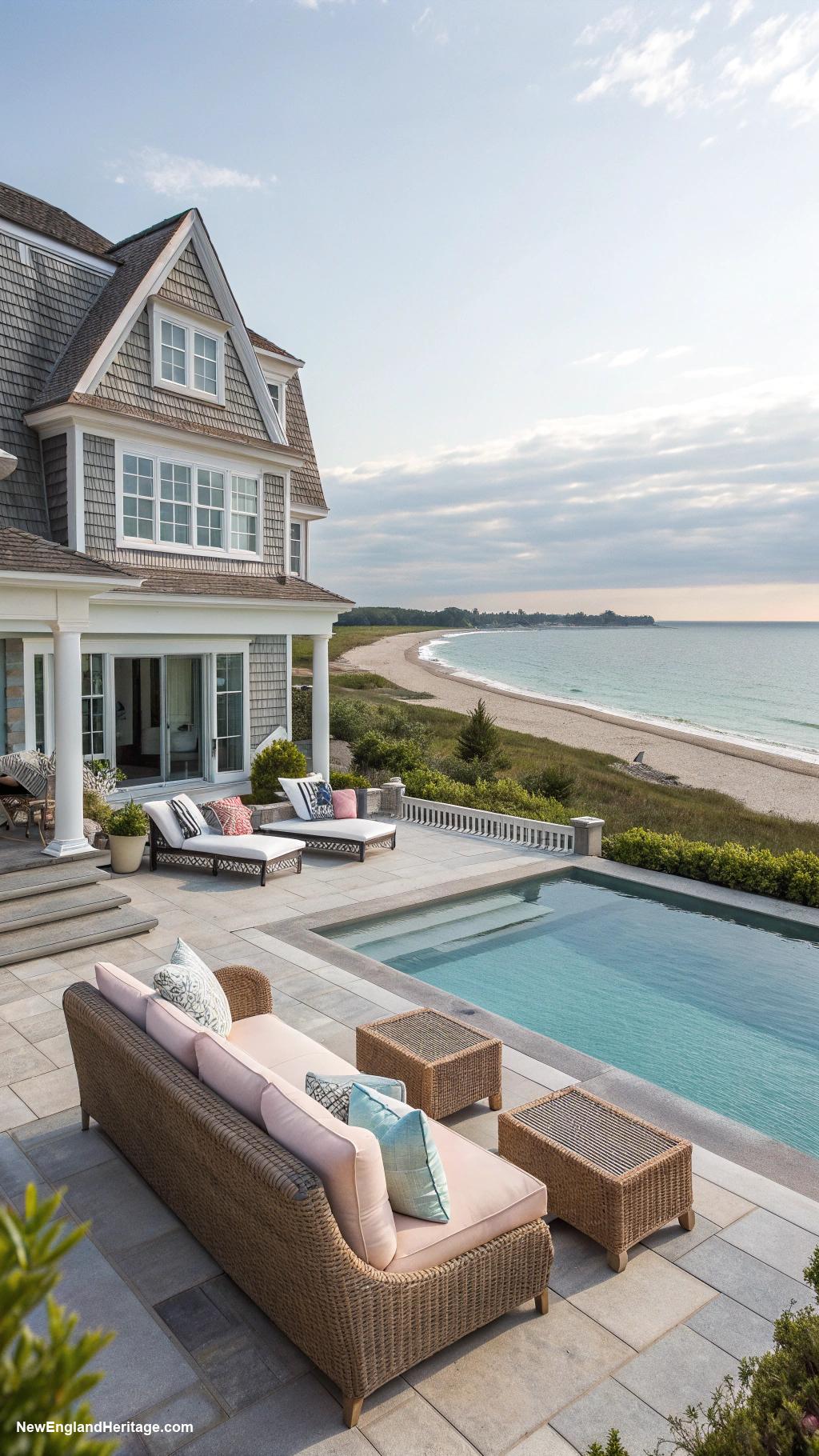 beach houses Luxurious beachfront villa with infinity pool