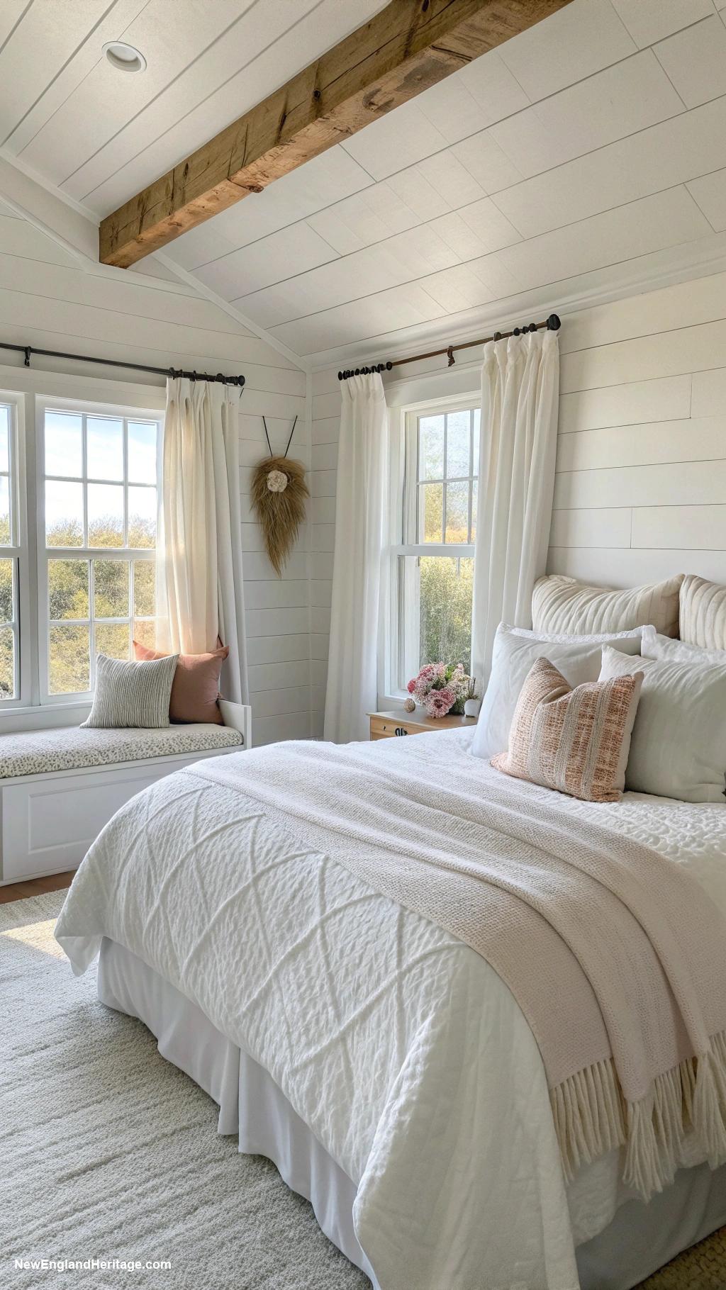 bedroom ideas Bright white bedding for a fresh look