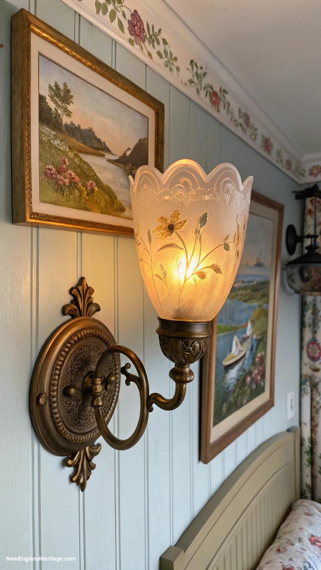 bedroom ideas Charming sconces for warm lighting