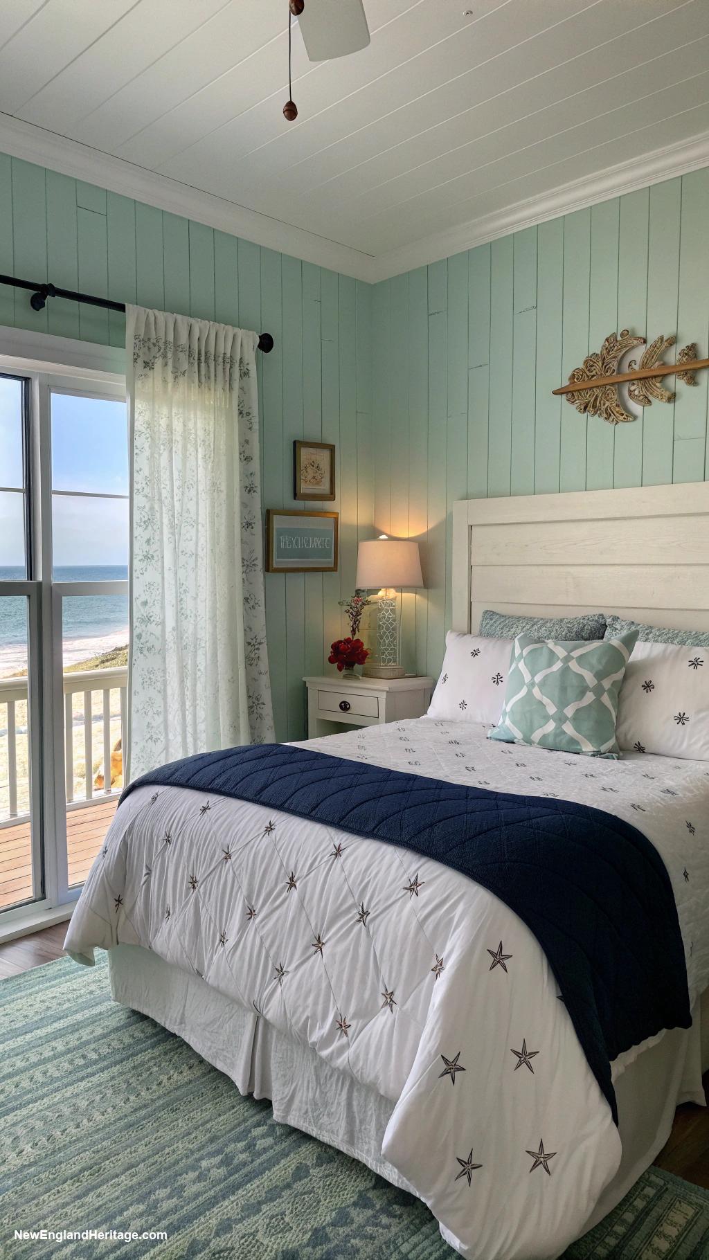 bedroom ideas Sea inspired decor with blue accents