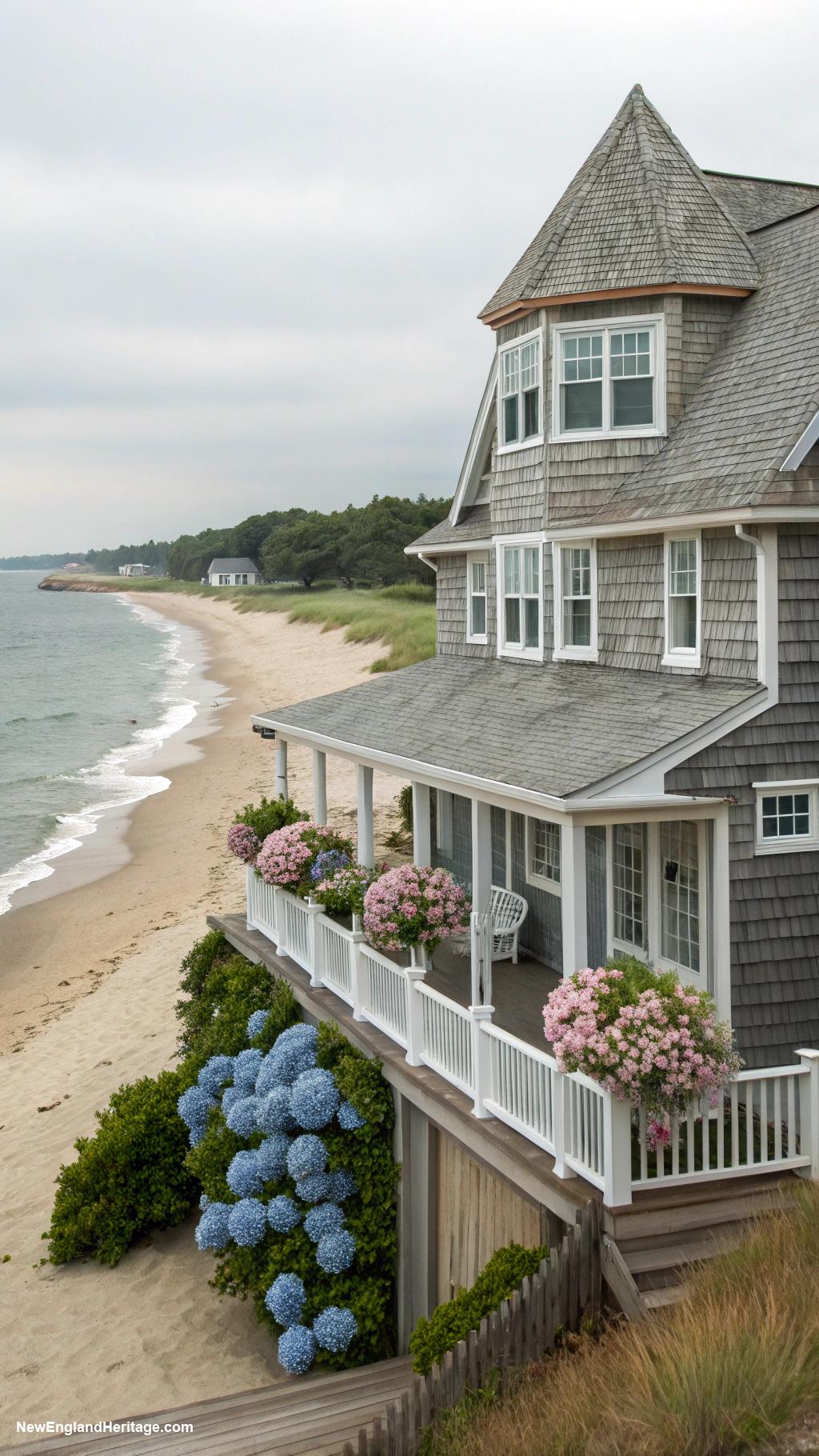 classic massachusetts houses Shingle style cottage by the beach