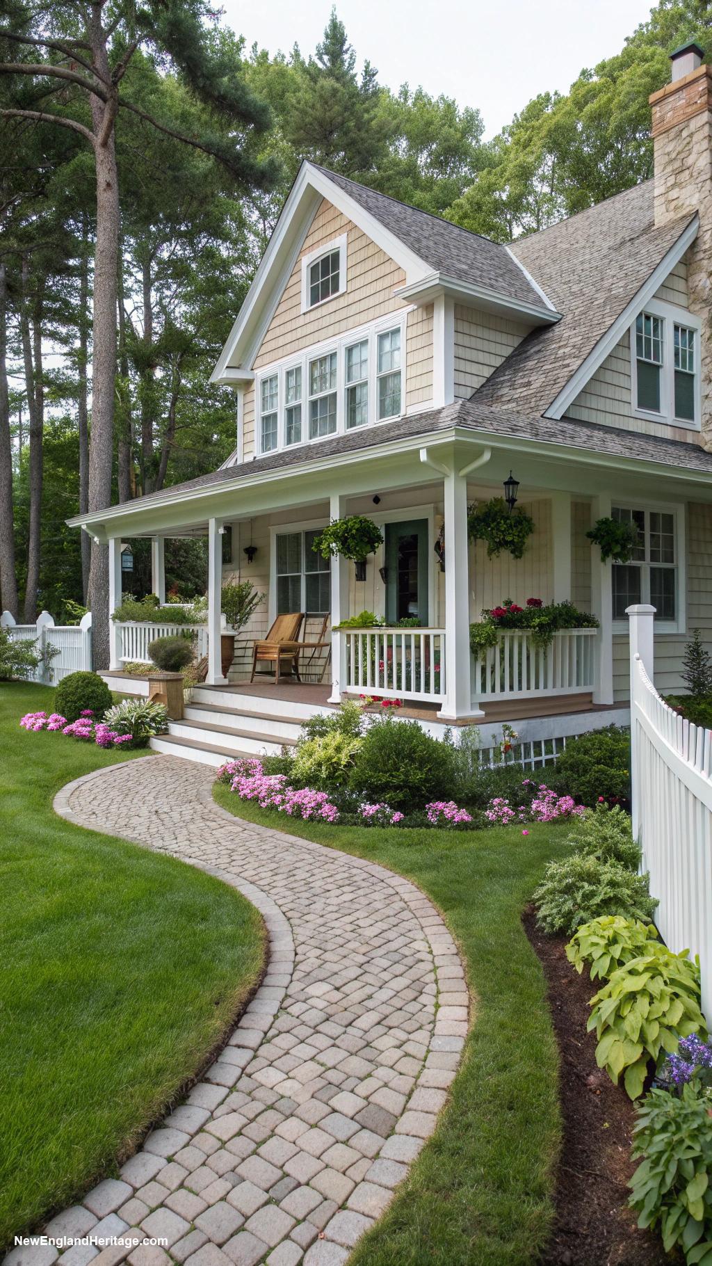 cute cape cod style houses Cozy bungalow with large front porch