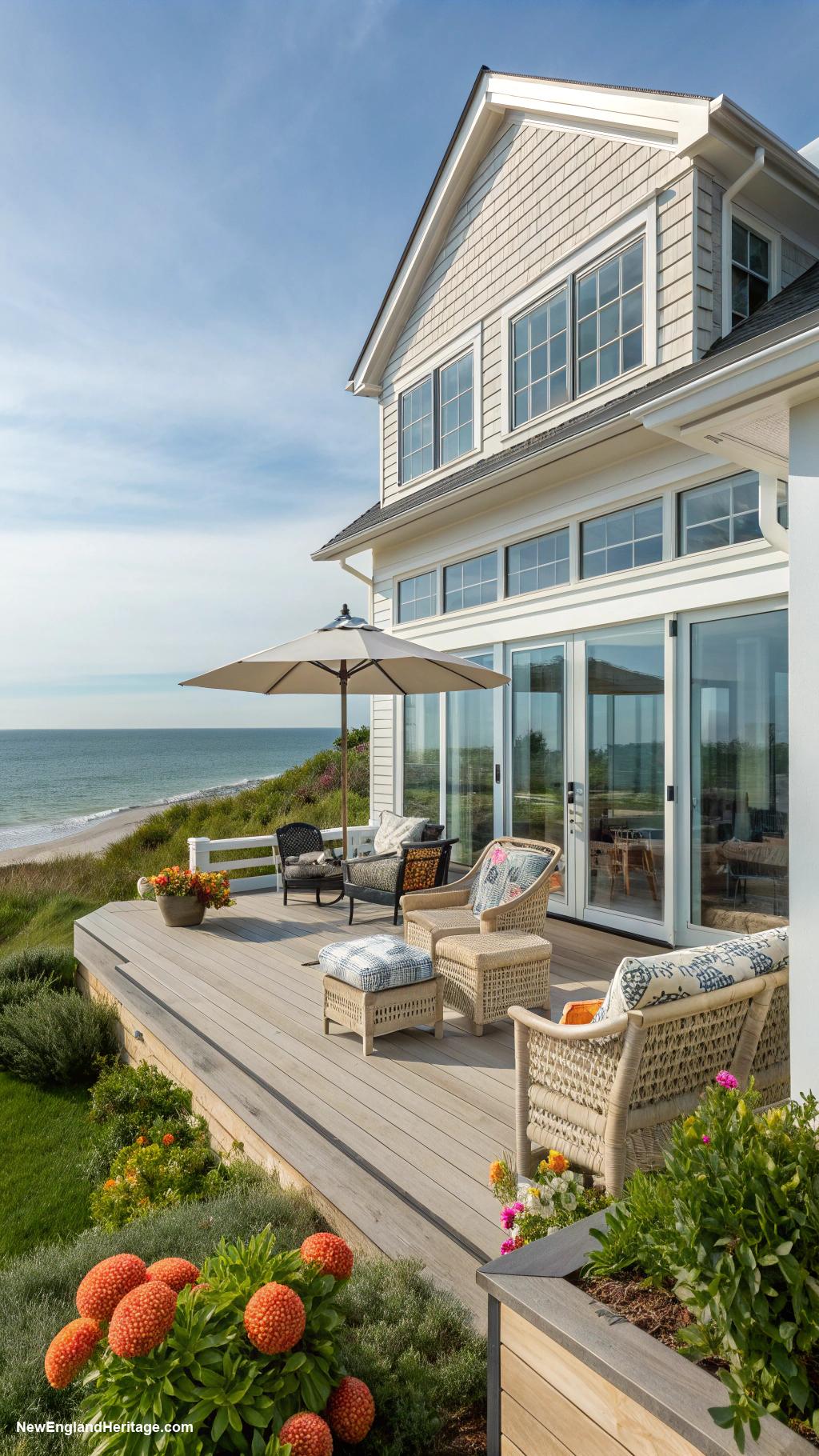 cute rhode island houses Chic modern home with oceanfront deck