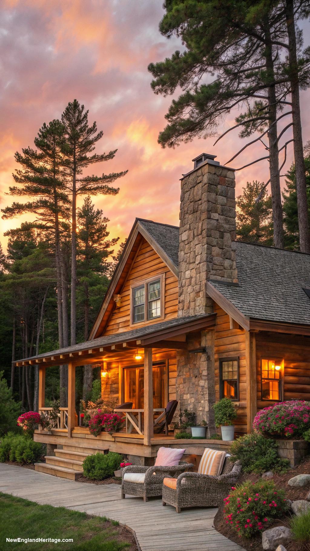 cute rhode island houses Cozy cabin nestled in coastal pines