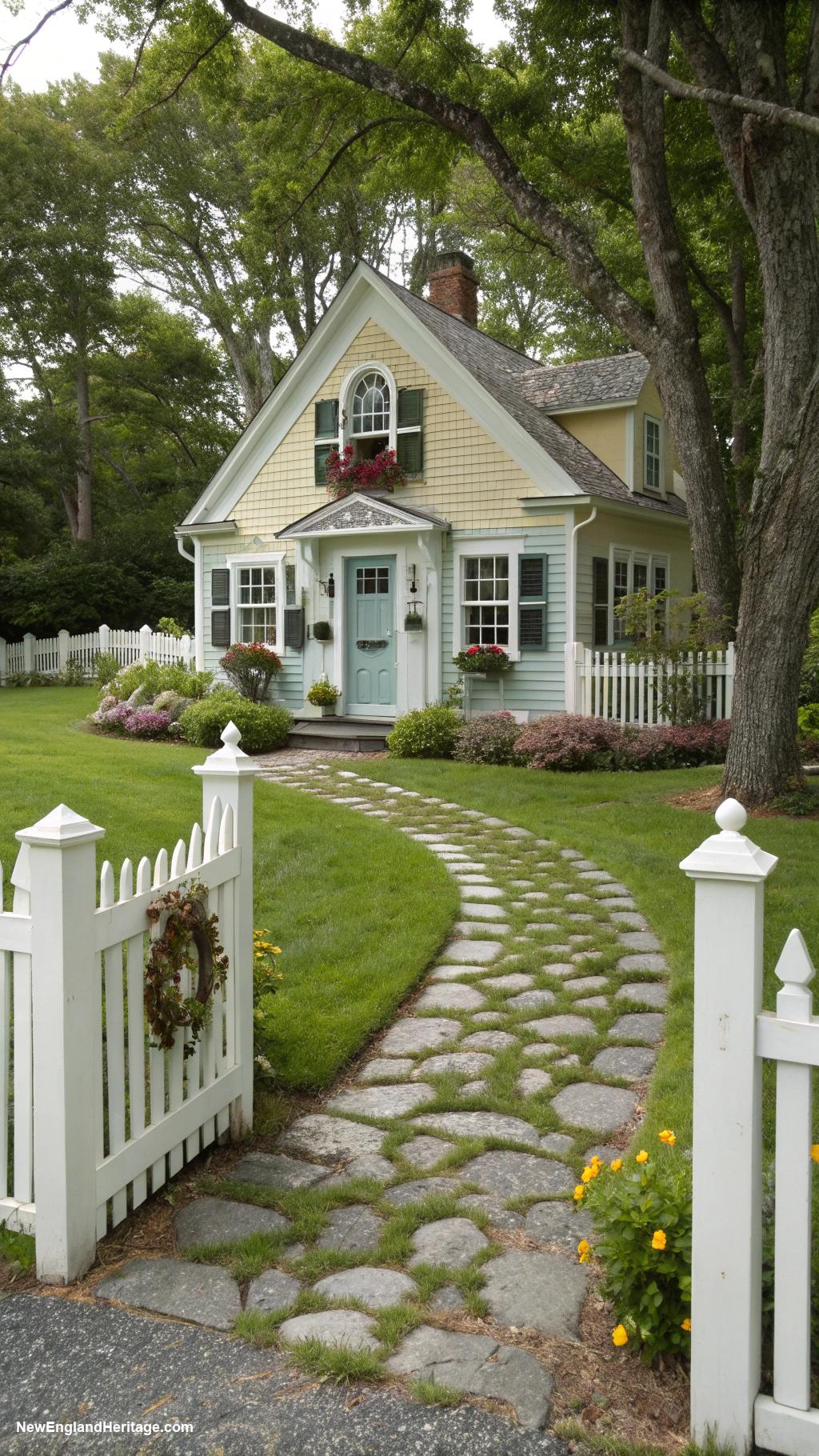 cute rhode island houses Quaint cottage with picket fence