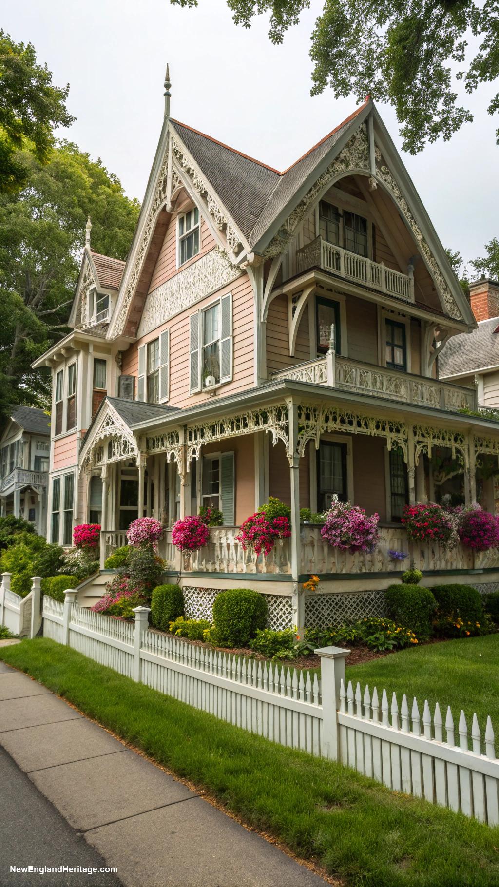 cute rhode island houses Victorian house with intricate woodwork