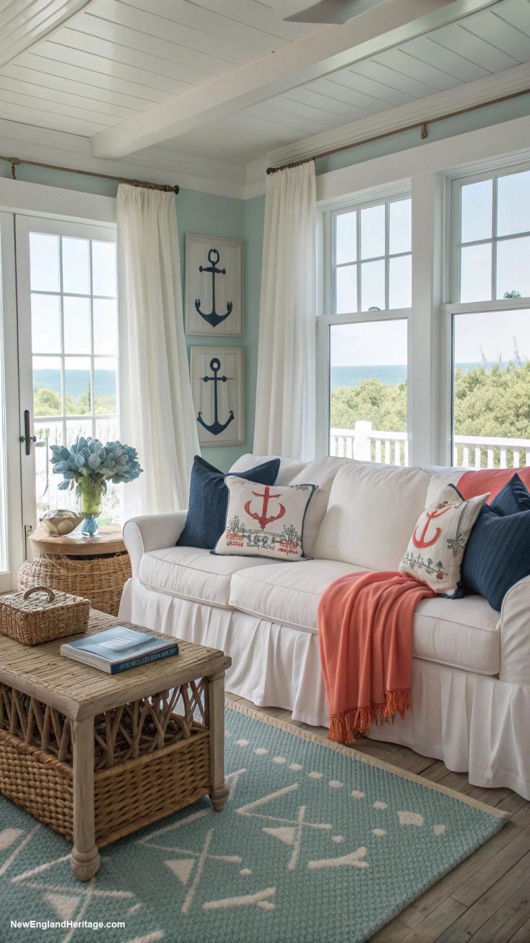 decorating with linen Embellish linen with nautical themed accents