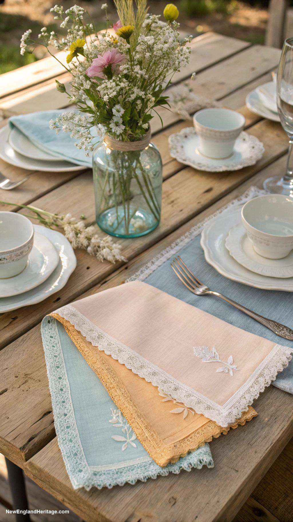 decorating with linen Incorporate linen napkins for elegant dining