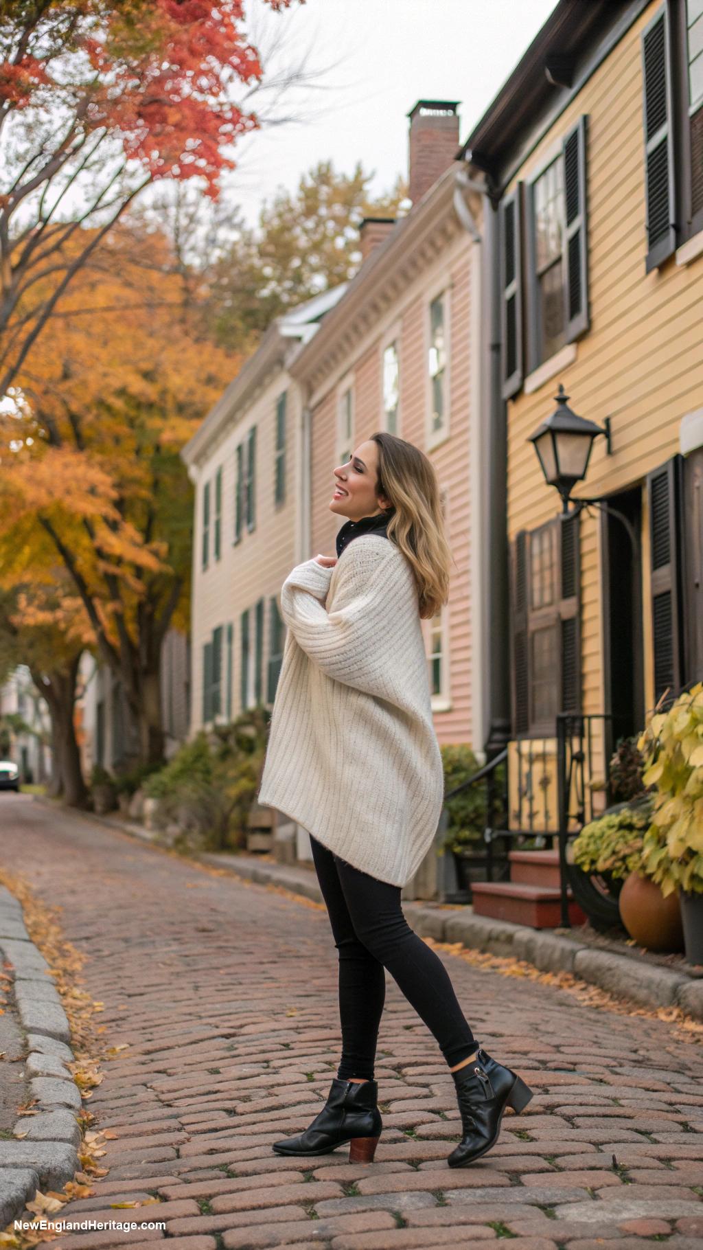 fall outfits for women Chic boots with leggings and oversized sweater