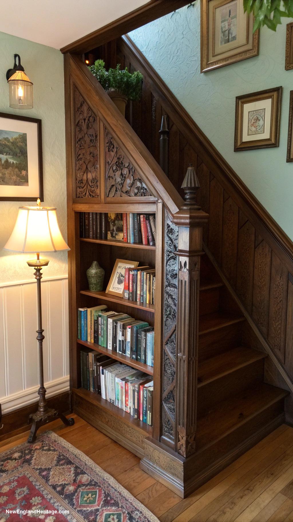 home library ideas Understairs hidden bookcase