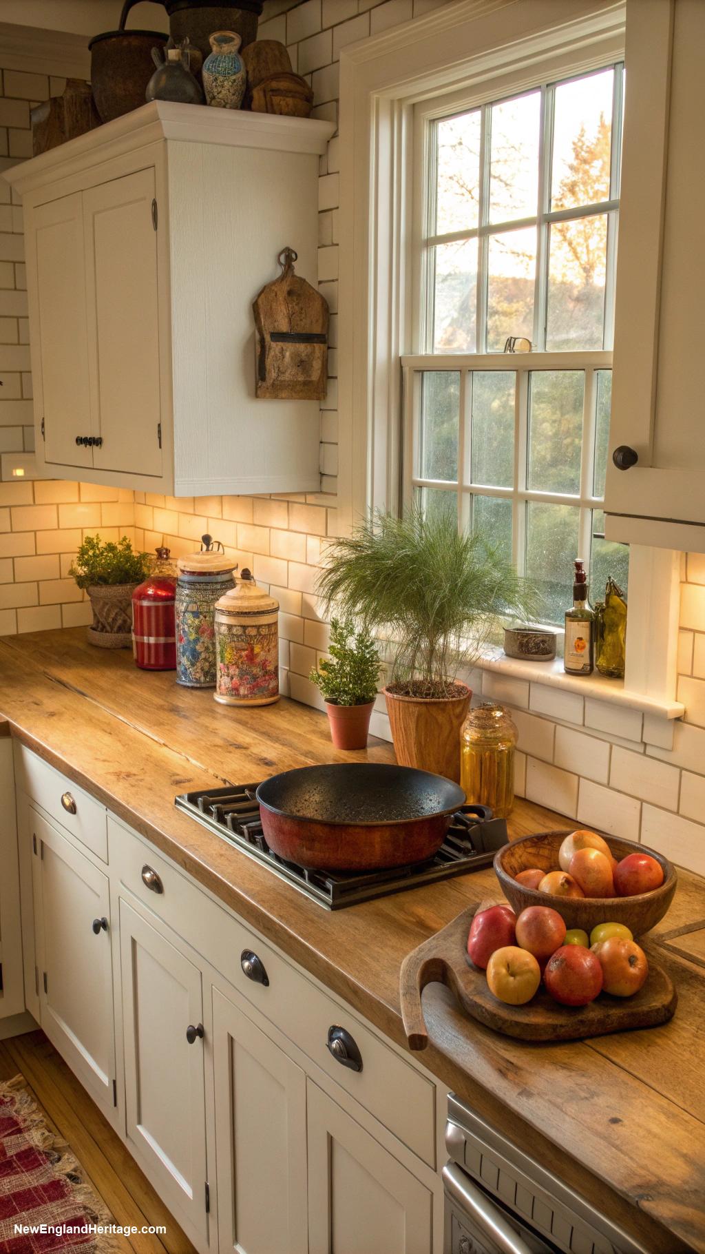 kitchen ideas Butcher block countertops for warmth