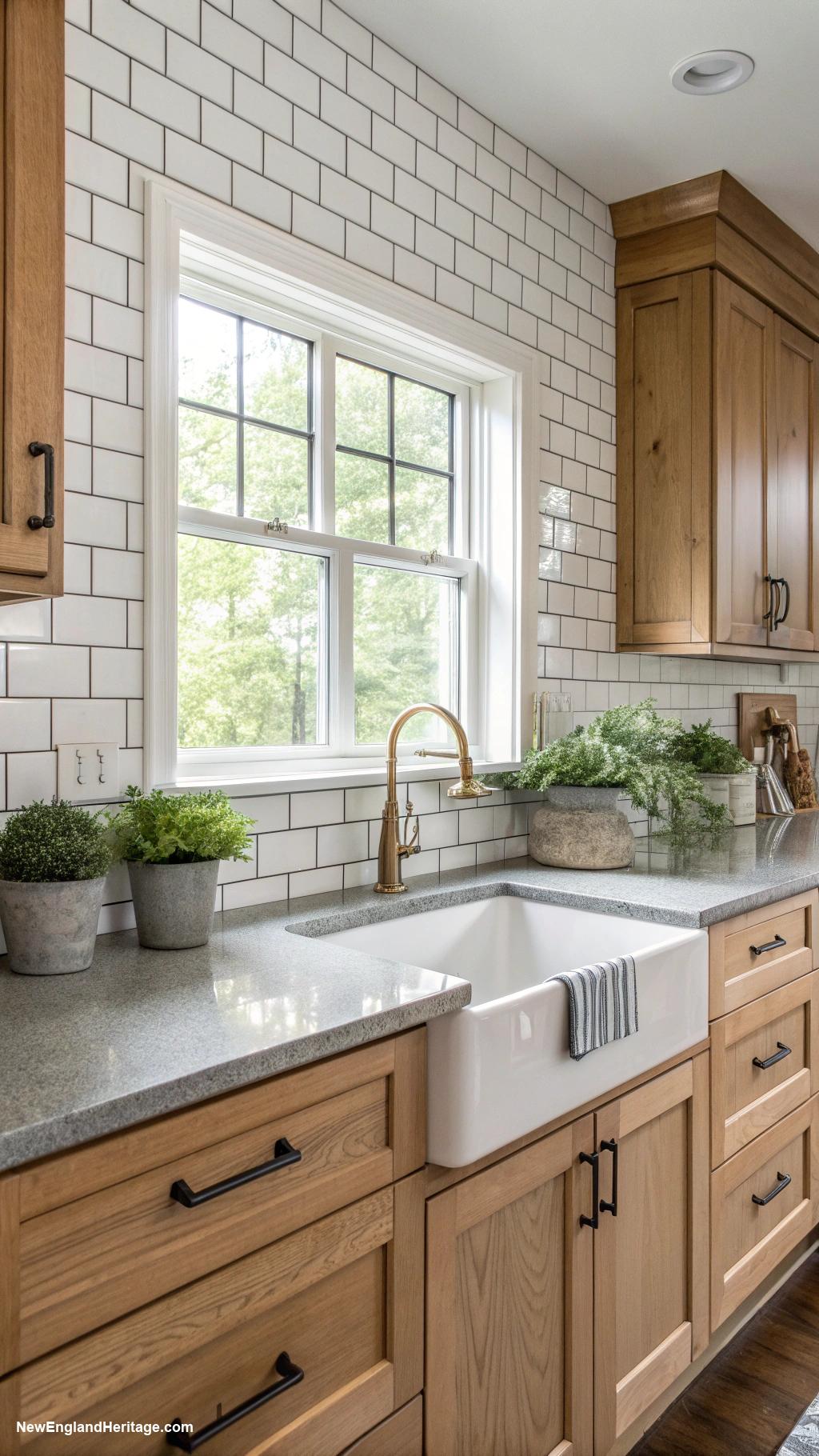 kitchen ideas Subway tile backsplash for classic look