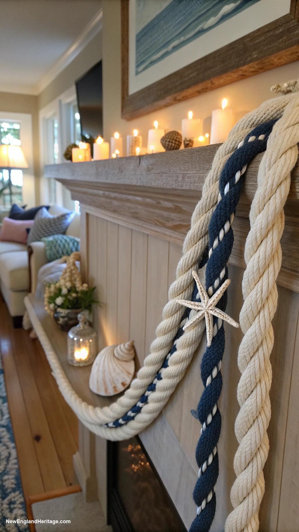 nautical home decor Nautical rope garlands for festive decor