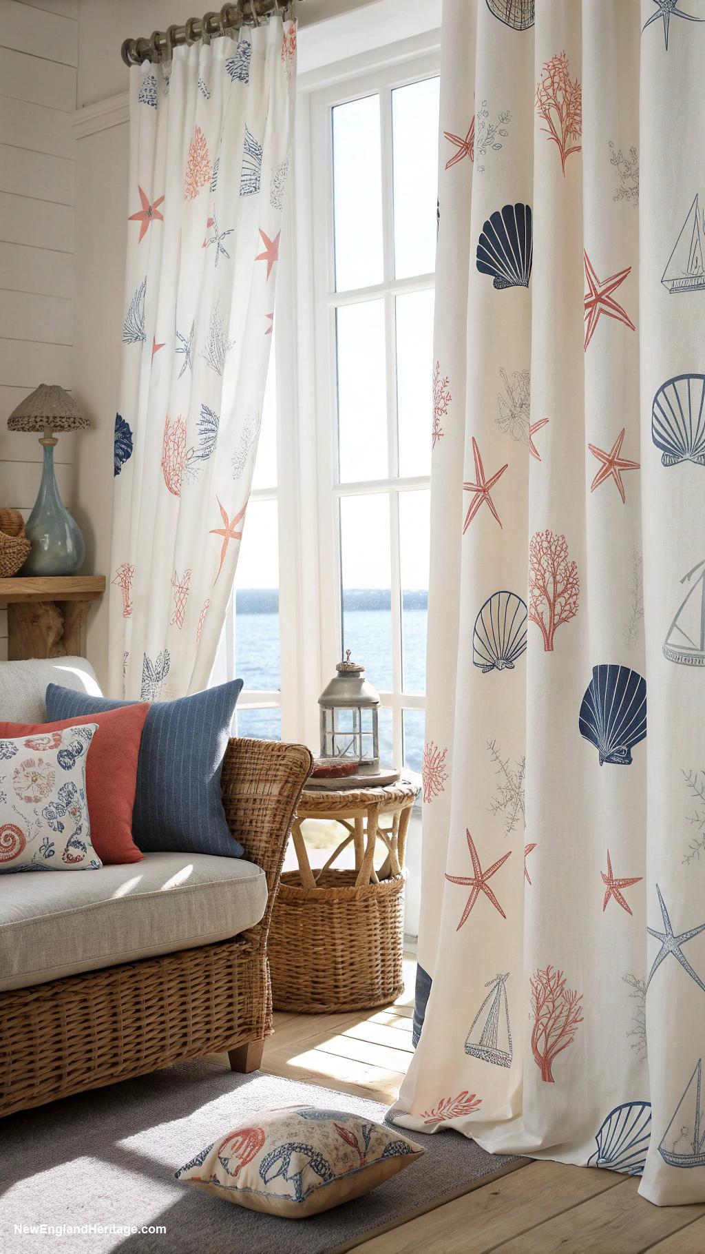 nautical home decor Nautical themed curtains for a breezy look
