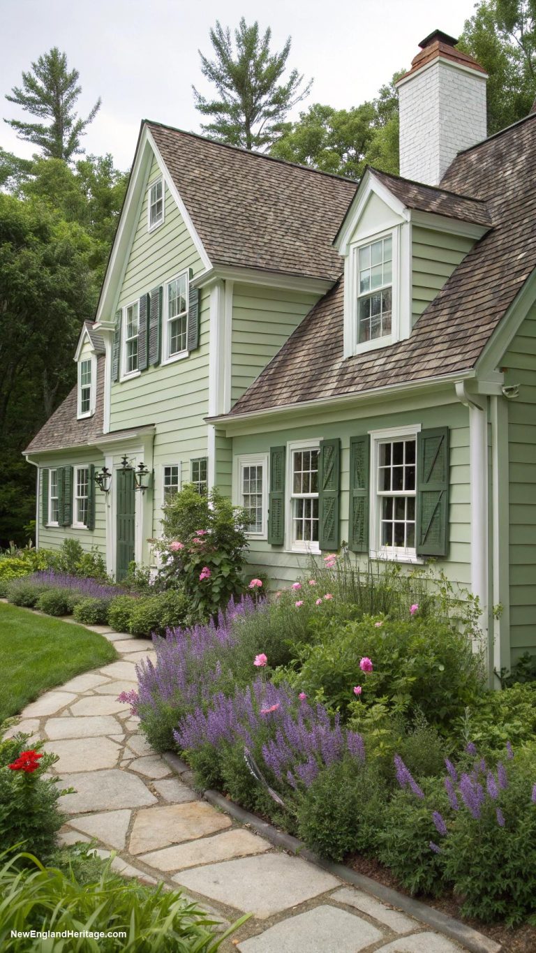 salt box houses Gabled roof with contrasting dormer windows
