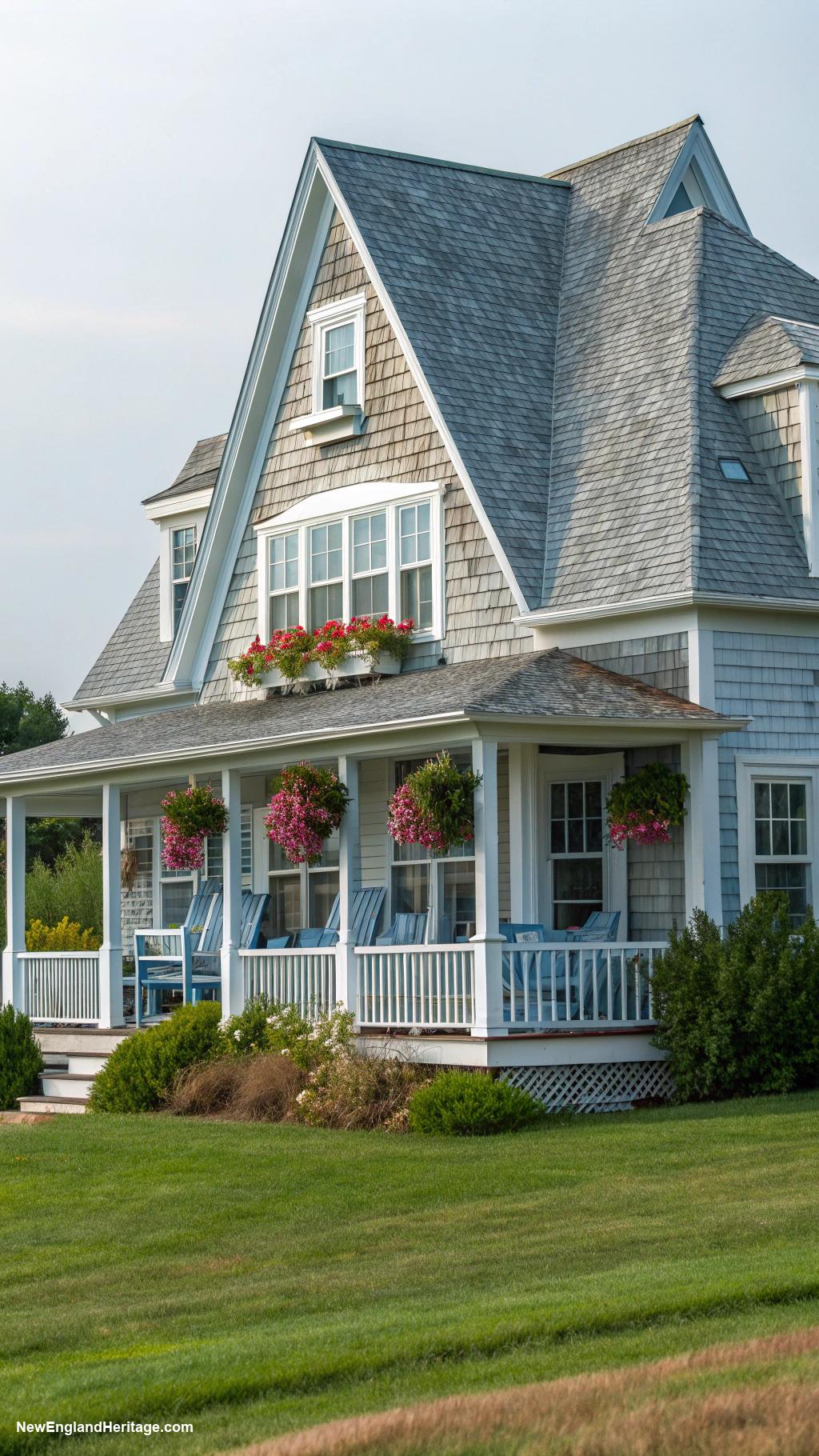 traditional connecticut houses Cape Cod style with steep rooflines