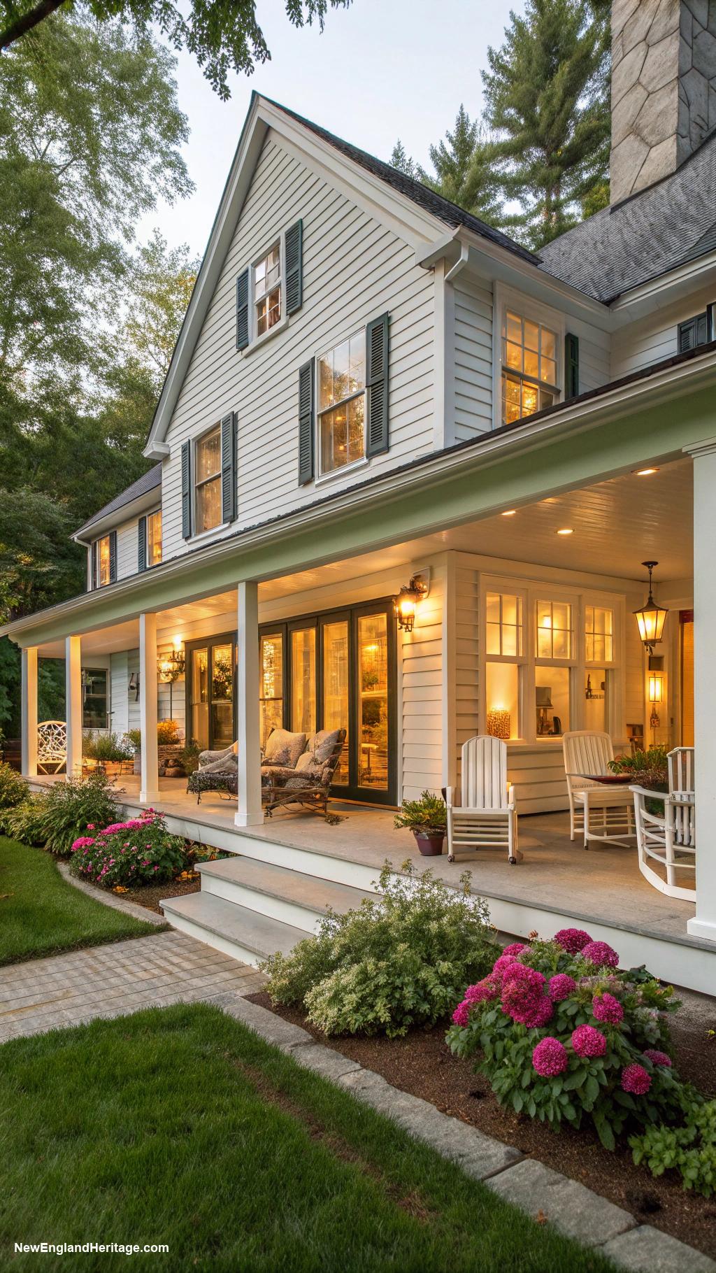 traditional connecticut houses Ranch style with open floor plan
