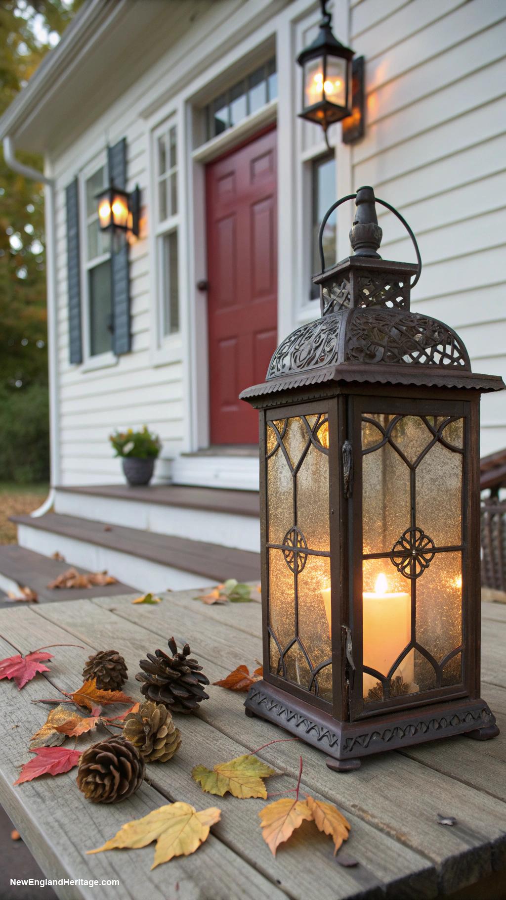 traditional home decor Vintage lanterns for soft lighting