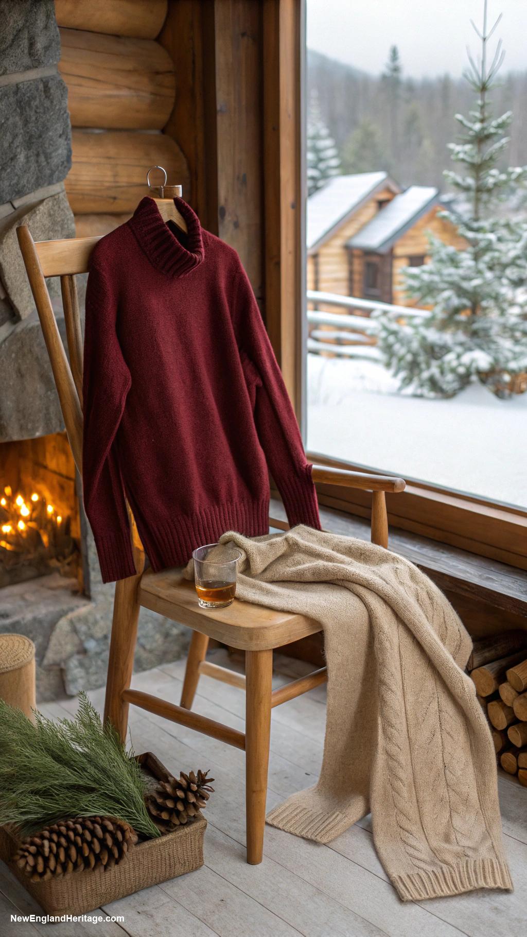 winter outfits for women Cashmere sweater with corduroy pants