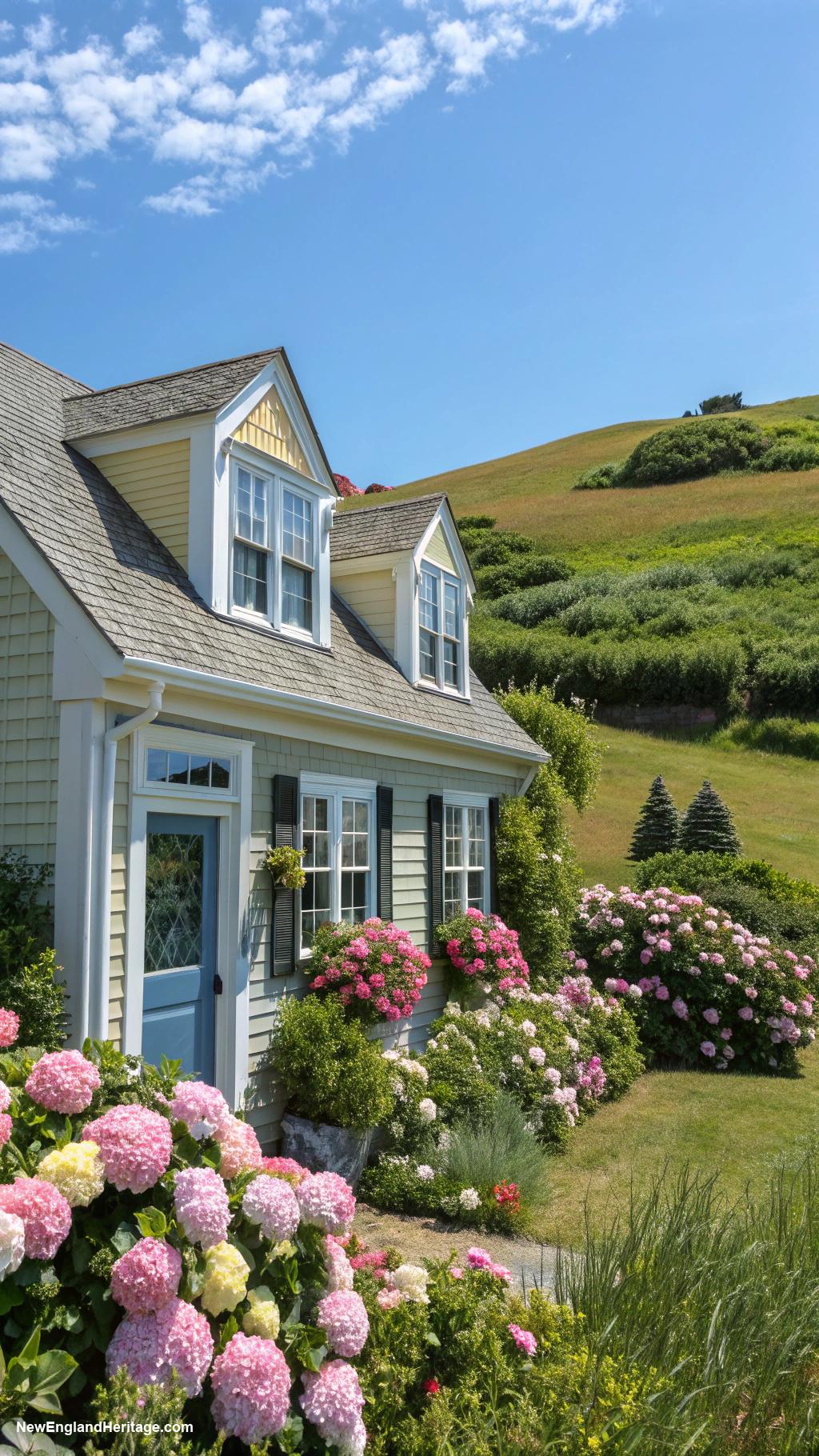 18th century new england houses Cape Cod cottage with dormer windows