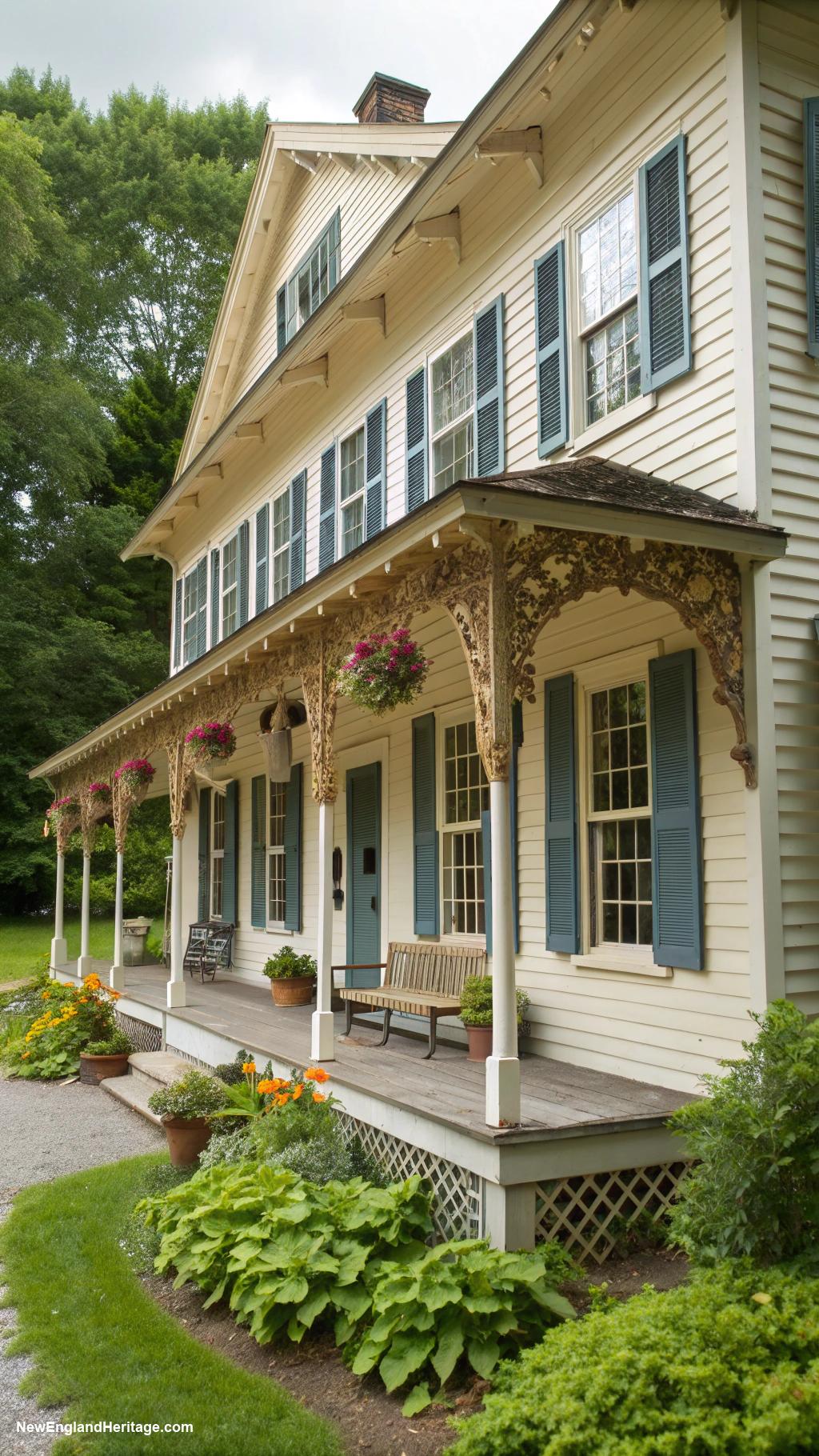 18th century new england houses Garrison house with overhanging upper story