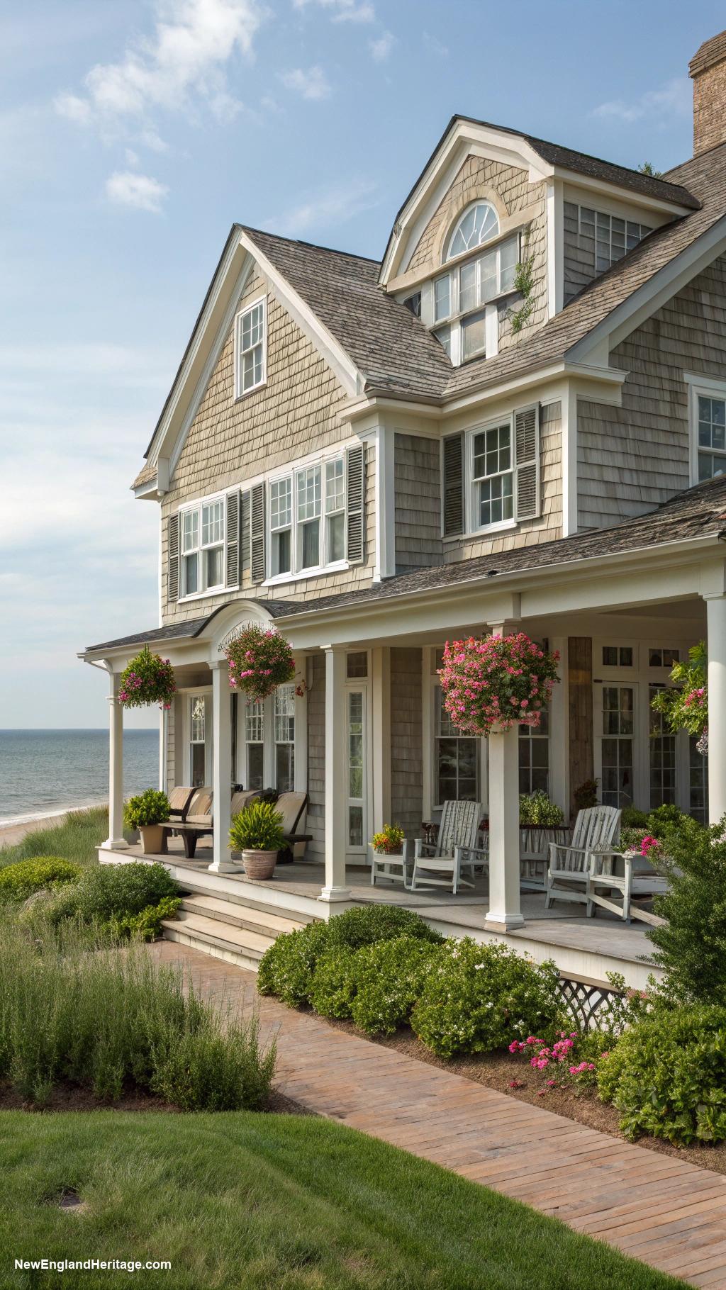18th century new england houses Shingle style beach home