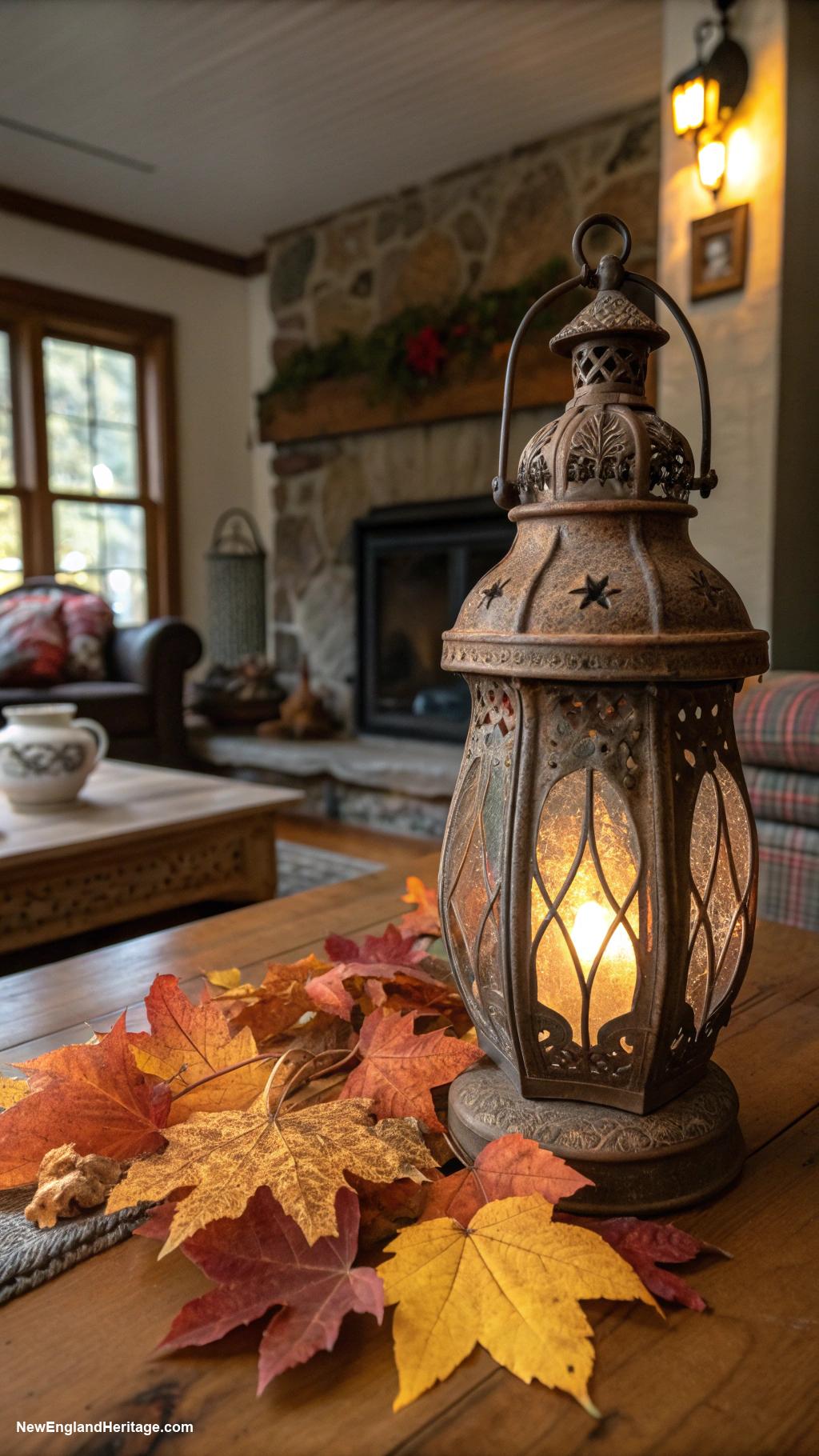 americana home decor Antique lanterns for warm ambiance