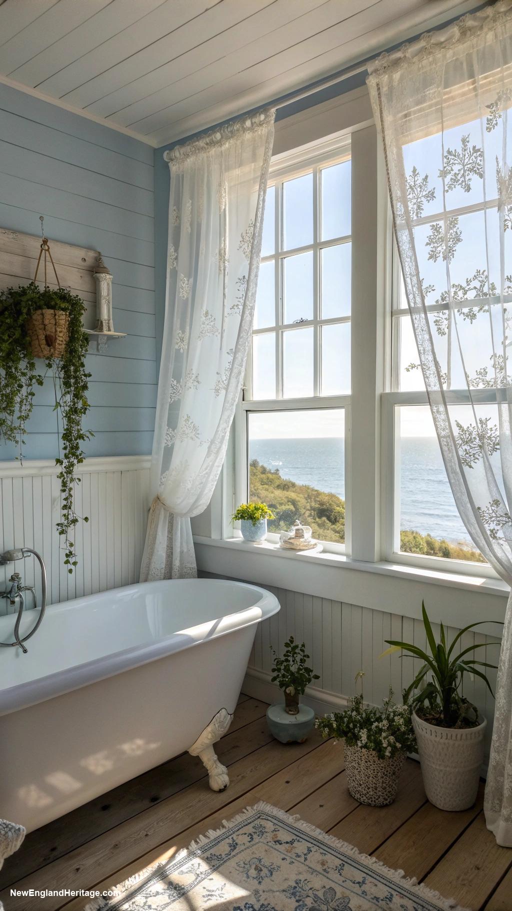 bathroom ideas Breezy sheer window treatments