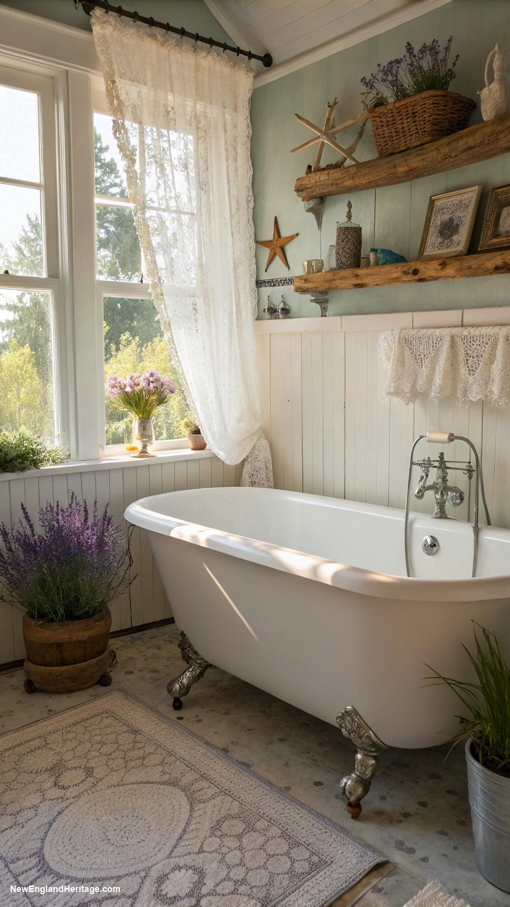 bathroom ideas Vintage clawfoot tub centerpiece