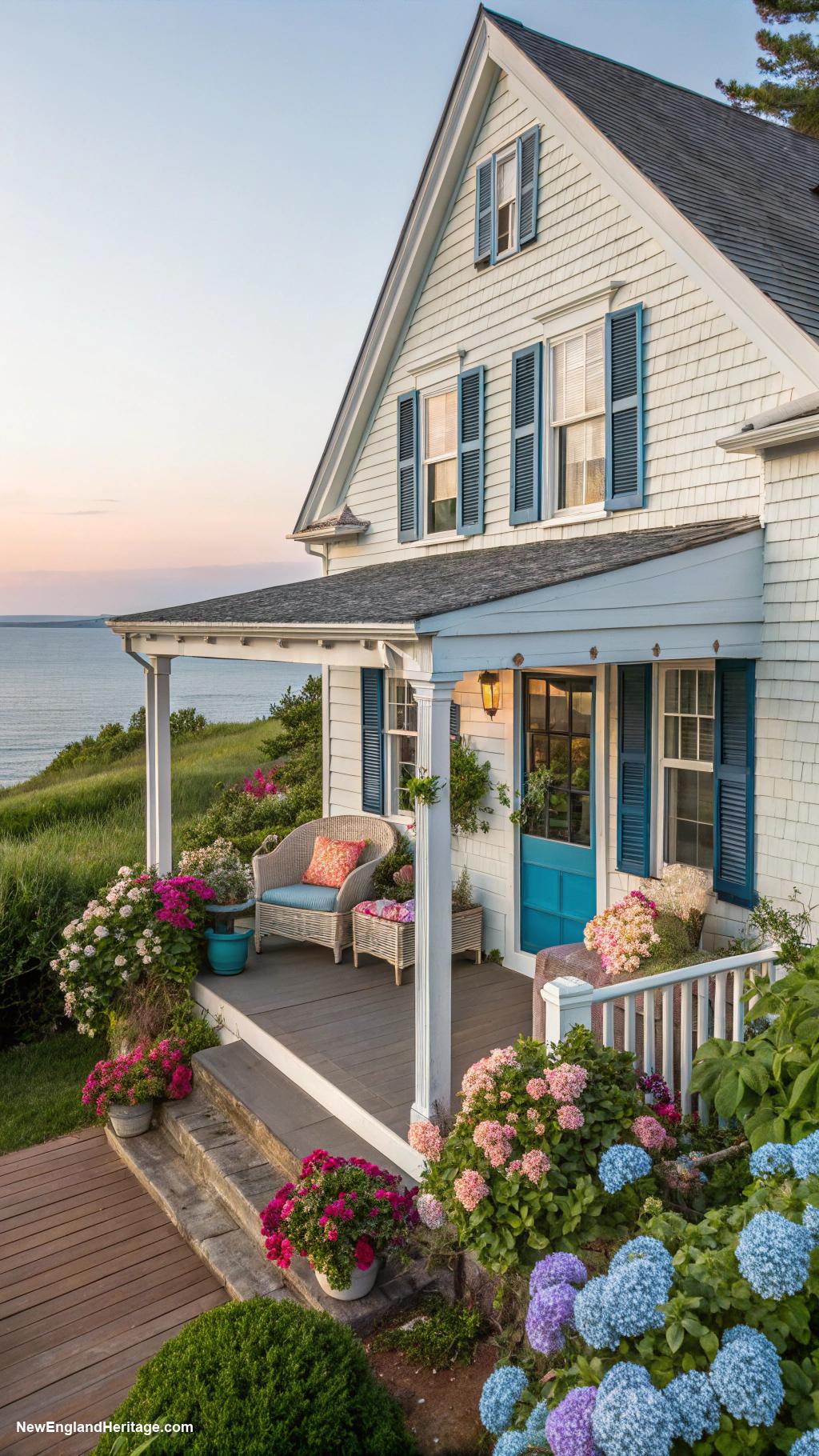 coastal maine houses Charming cottage with ocean view porch