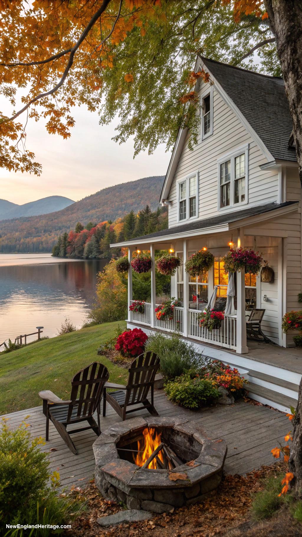 cottages Quaint lakeside retreat with fire pit